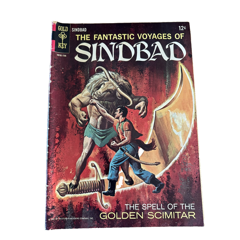 Gold Key Comics, The Fantastic Voyages of Sindbad #2 / 1967 Good VTG